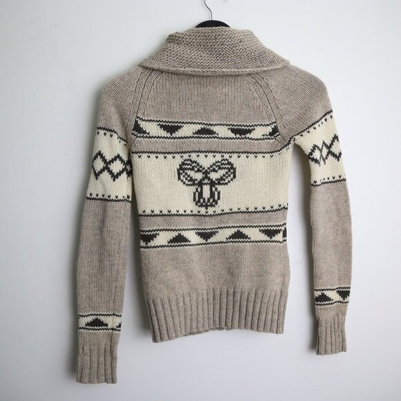 Aritzia TNA Sea to Sky 100% Lambswool Full Zip Cardigan Size XS - Picture 8 of 9